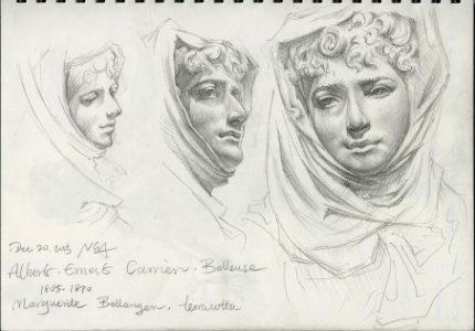 Drawing at the National Gallery of Art - Marguerite Bellanger (20151220)