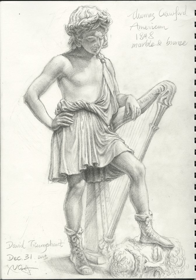 Drawing at the National Gallery of Art - David Triumphant (20151231)