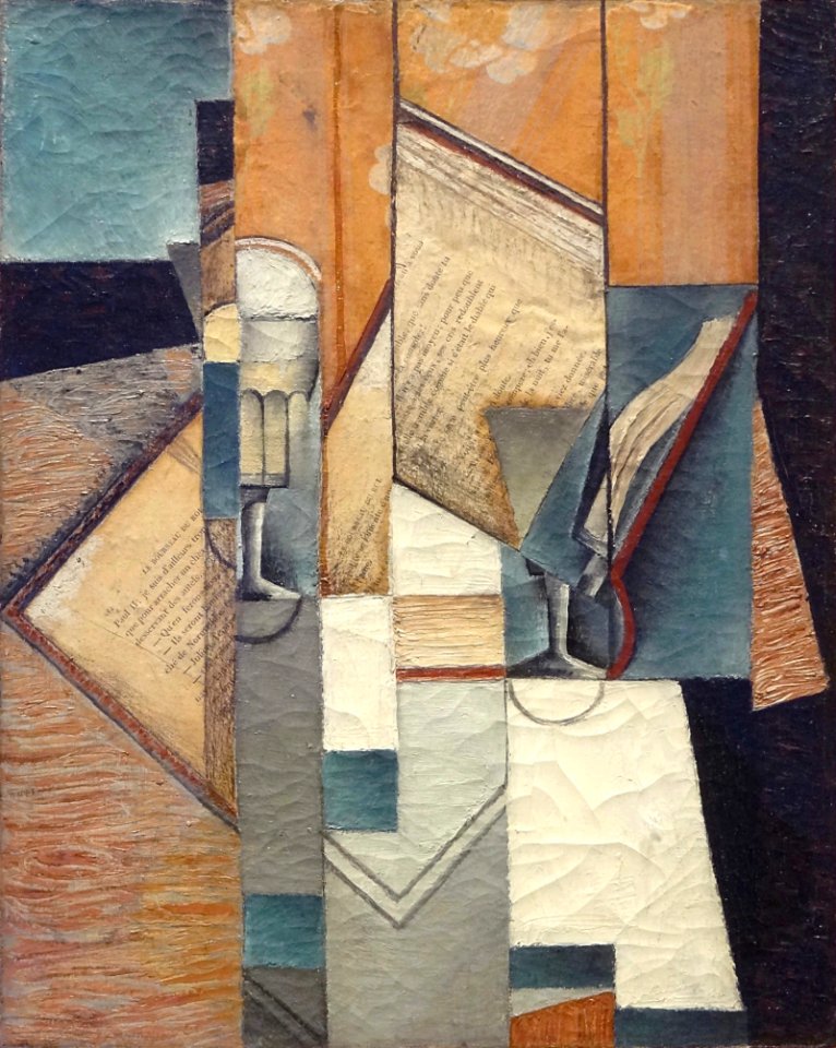 "Le livre", Juan Gris, 1913. Musée d'Art moderne de la ville de Paris, palais de Tokyo.