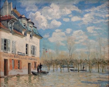 "L'inondation à Port-Marly", Alfred Sisley, 1876.