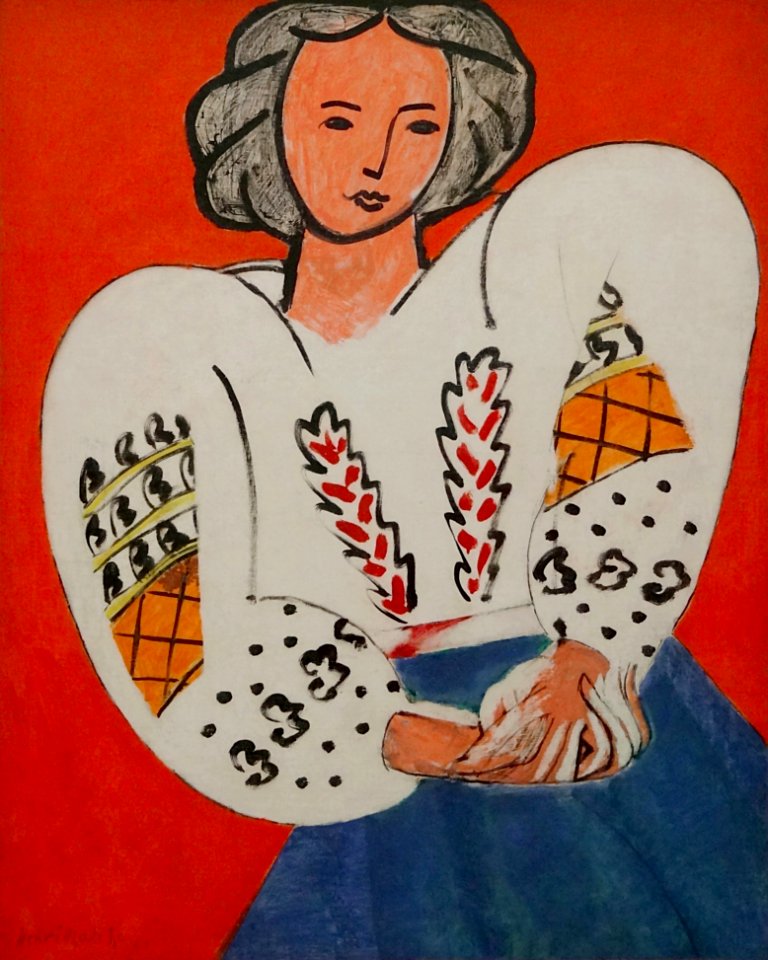 "La blouse roumaine", Henri Matisse, 1940. Centre Pompidou, Paris.
