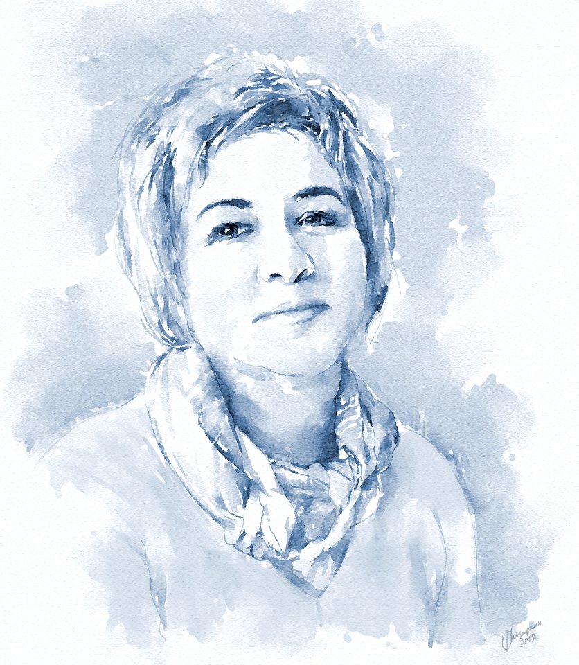 "Portrait of a woman" ("Poetess")
