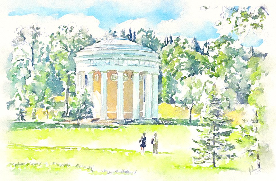 "Temple of Friendship, Pavlovsk, near Saint Petersburg". Free illustration for personal and commercial use.