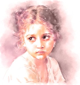 "Little girl". Free illustration for personal and commercial use.