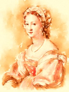 "Portrait of Lucrezia de Baccio del Fede". Free illustration for personal and commercial use.