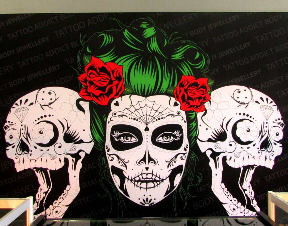Tattoo parlour mural - Source image for KP TT#207