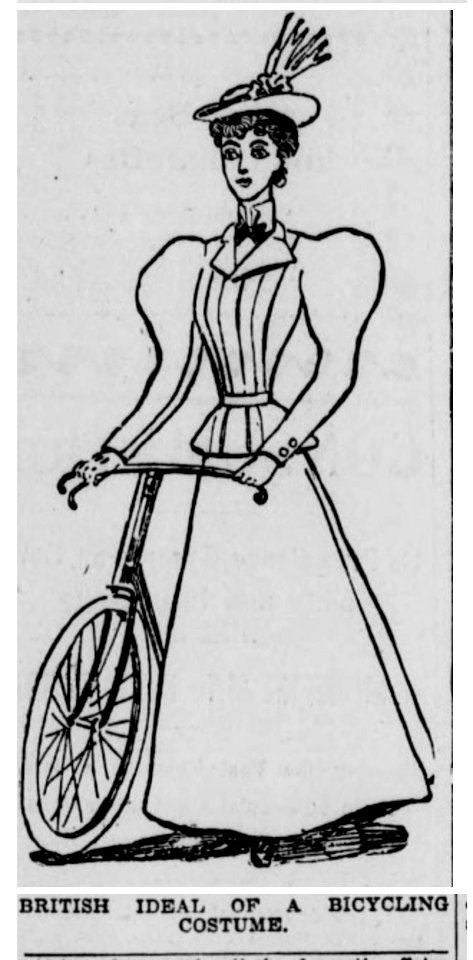 British Ideal of a Bicycling Costume