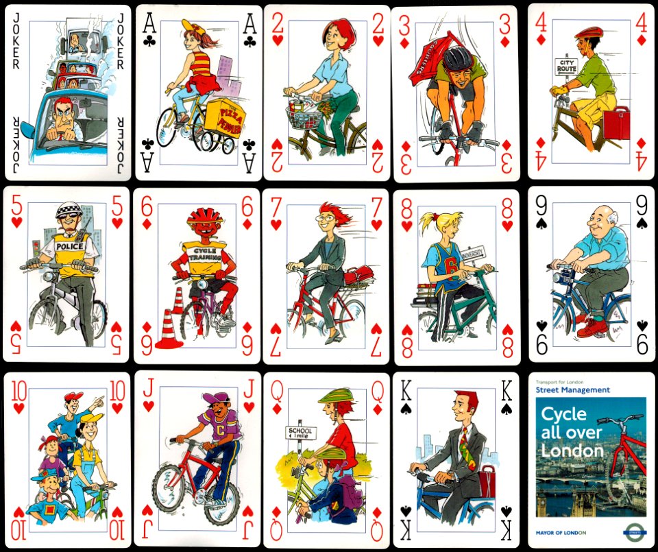 Transport for London Street Management playing cards, c. 2003