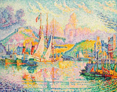 Paul signac cherbourg fort du roule. Free illustration for personal and commercial use.