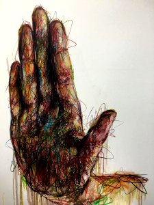 Drawing on canvas #homnguyen