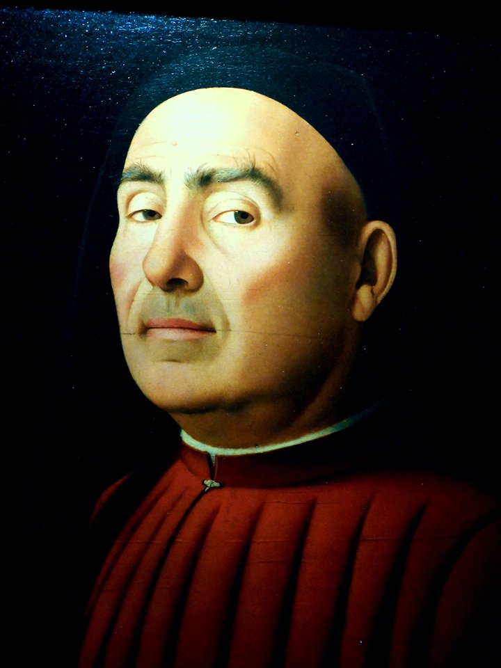 "Portrait of a Man" - oil on wooden board (signed and dated 1476) by Antonello da Messina (Messina 1429/1430-Messina 1479) - Torino, Museo Civico d'Arte Antica, now at temporary exhibition, until January 10, 2016, at Zevallos Museum in Naples.
