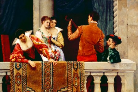 Eugen von Blaas - "On the balcony"