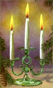 Christmas Candles. Free illustration for personal and commercial use.