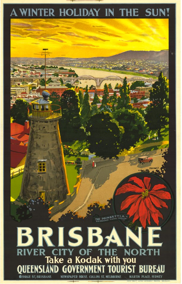 A Winter Holiday in the Sun! Brisbane, River City of the North, Take a Kodak With You.