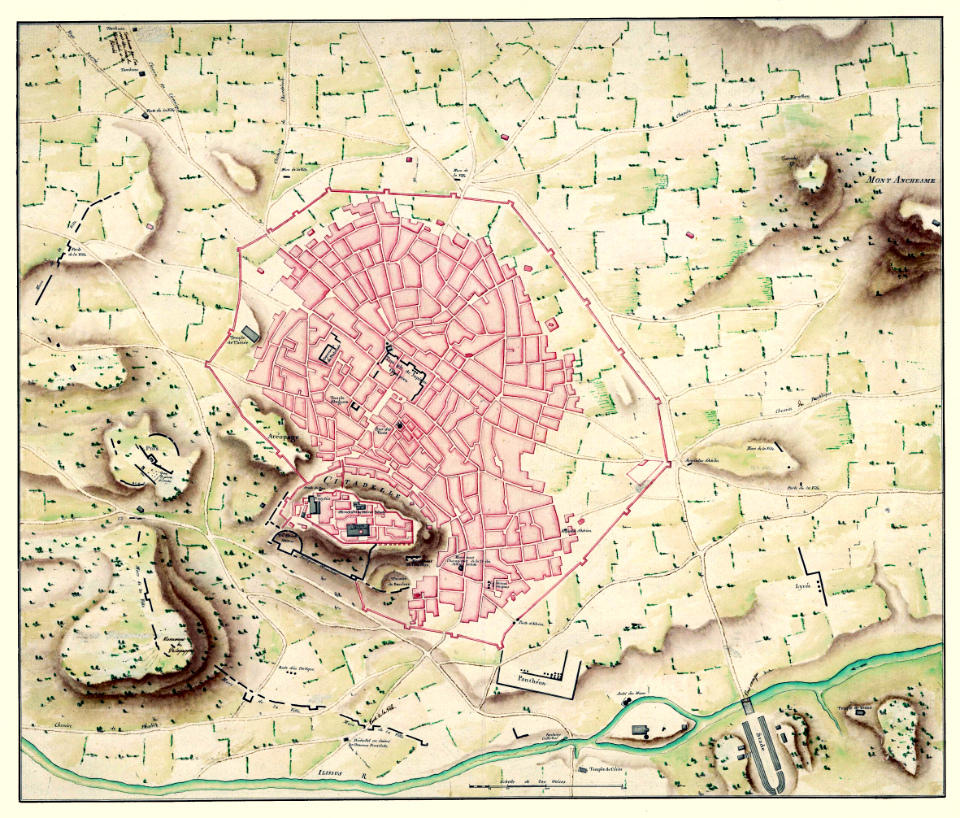 Plan d'Athenes, 1780 (Fauvel)