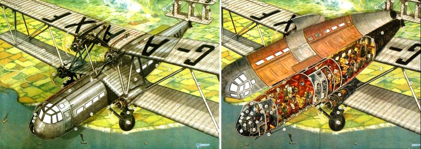 PLANE CP HANDLEY PAGE HP-42 BY G H DAVIS 1930's