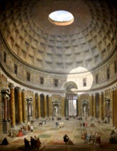 Interior pantheon paintings. Free illustration for personal and commercial use.