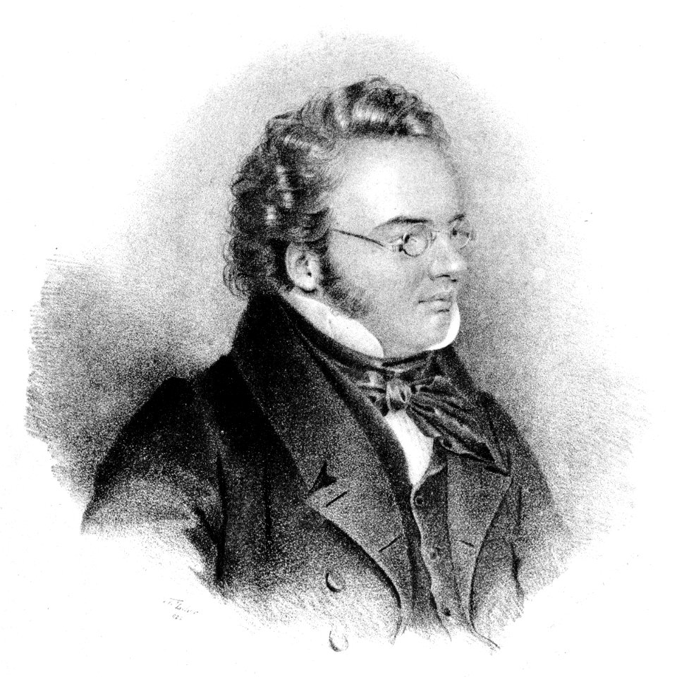 Franz Schubert by Josef Eduard Teltscher, 1828