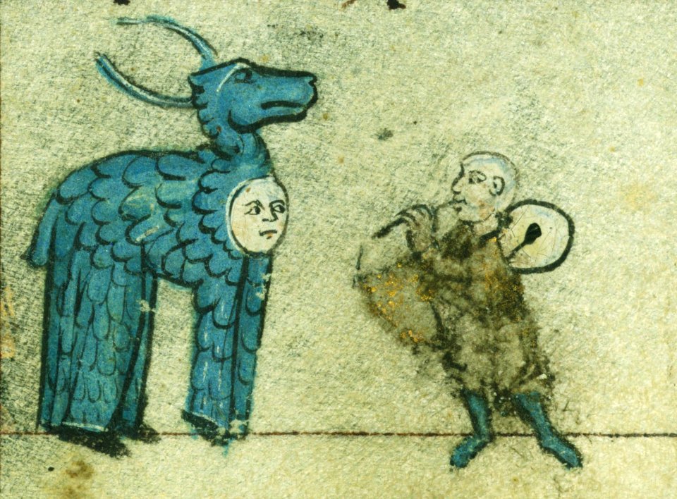 Book of Hours, Marginalia, Walters Manuscript W.88, fol. 115v detail