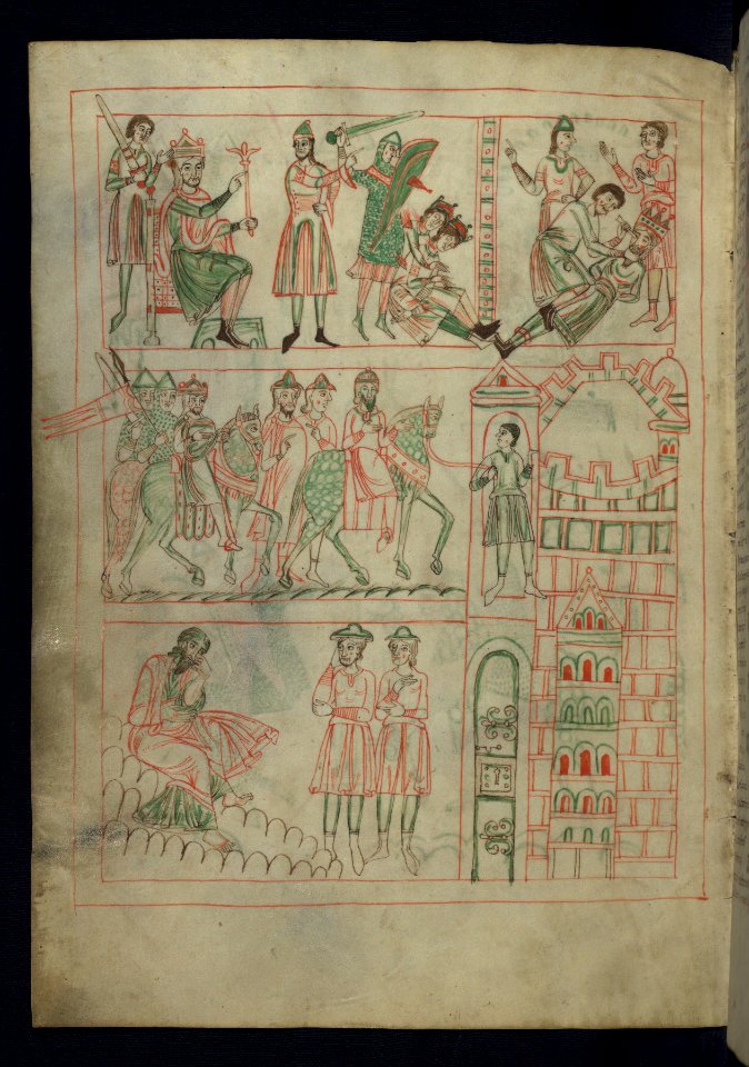 Illuminated Manuscript, Gloss on The lamentations of Jeremiah, Walters Manuscript W.30, fol. 3v