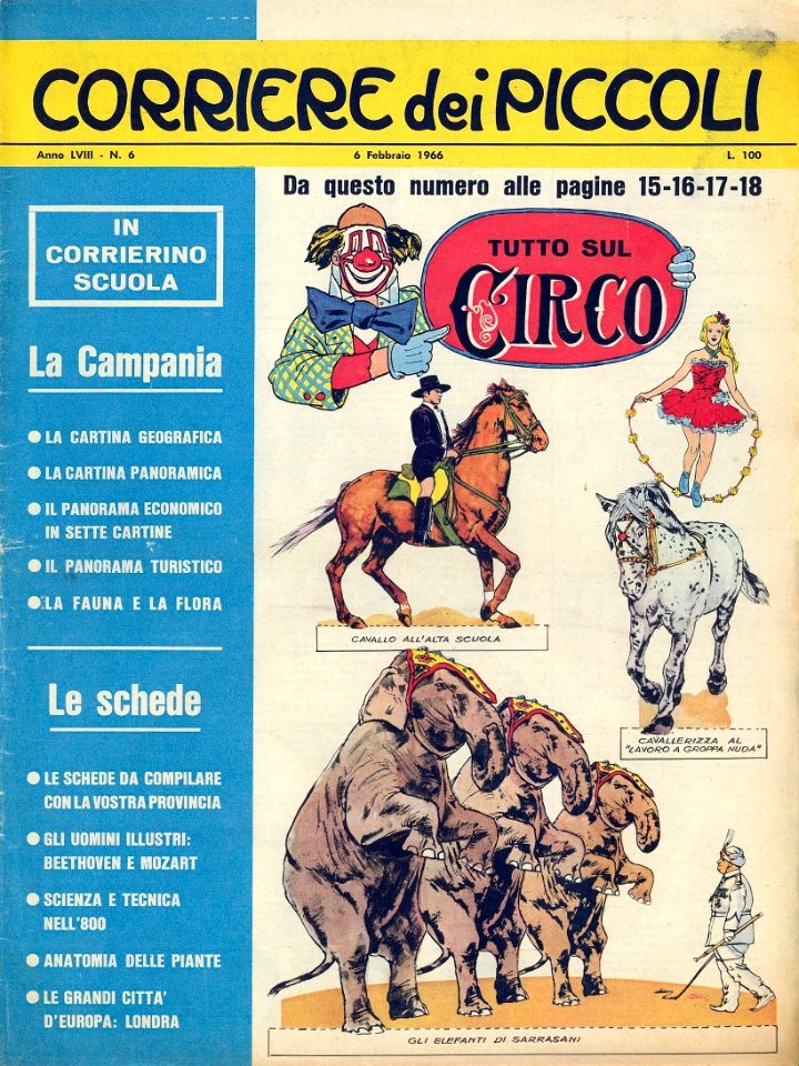paper toys - il circo - corriere dei piccoli