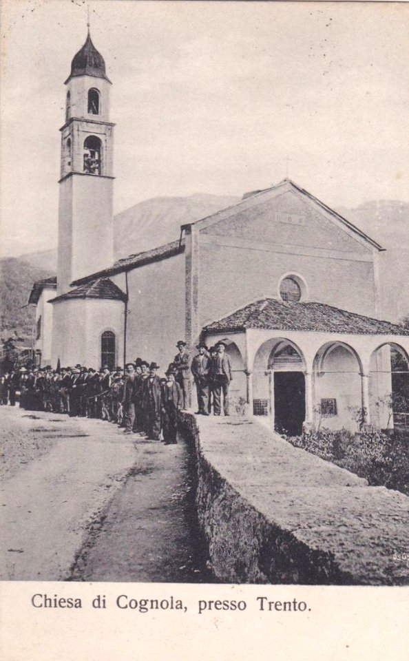 postcard - cognola -tn- viaggiata nel 1921