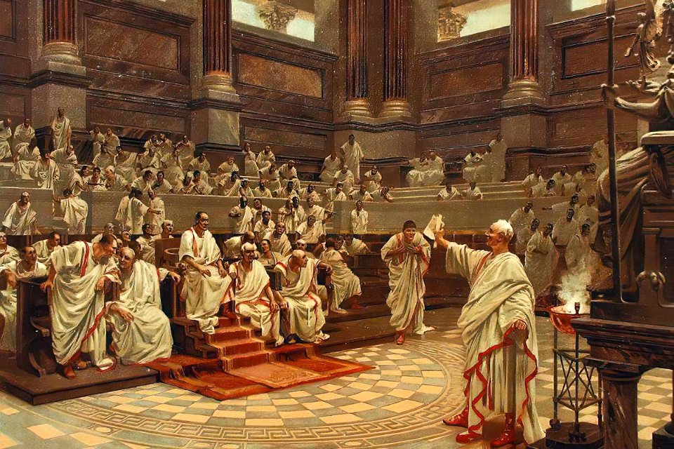 Cicero denouncing Catiline 1200X800