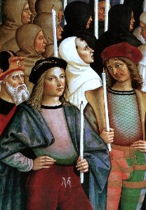 Portraits of Raffaello & Pinturicchio. Siena. Free illustration for personal and commercial use.
