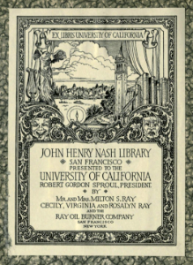 Ex Libris University of California