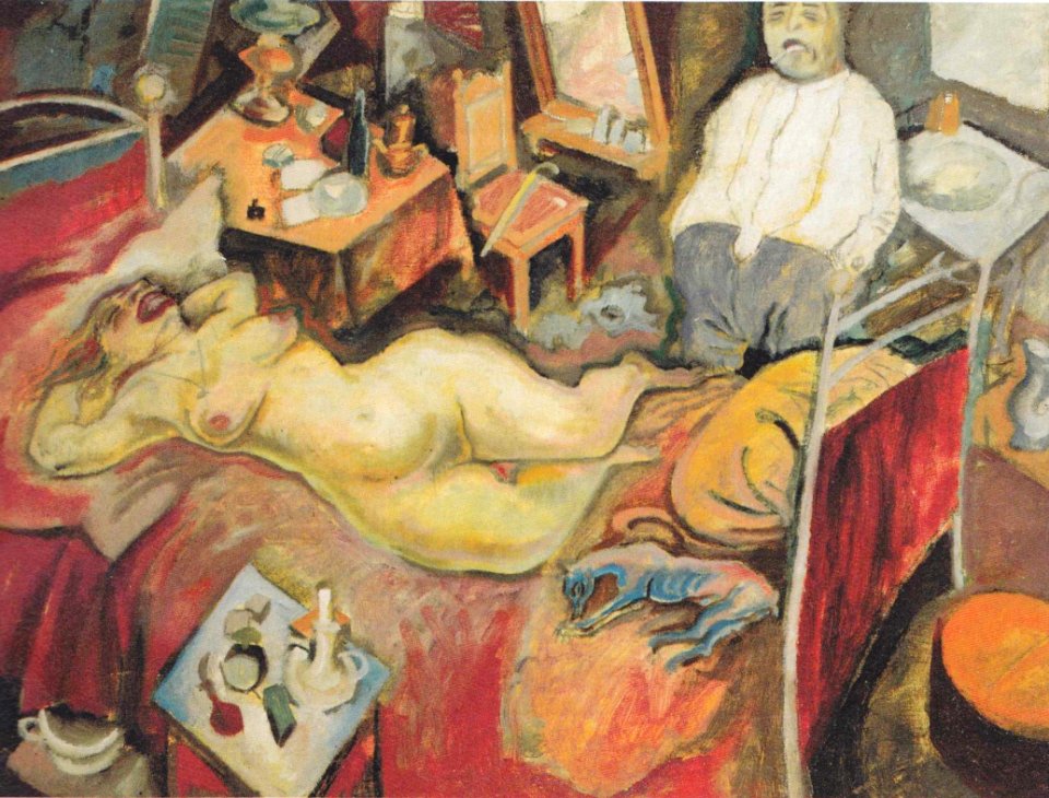 George Grosz, Couple in Interior