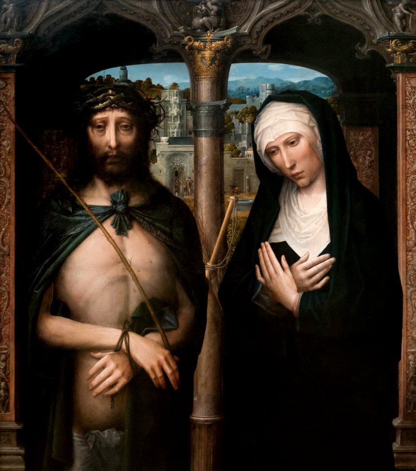 Christ Crowned with Thorns (Ecce Homo), and the Mourning Virgin