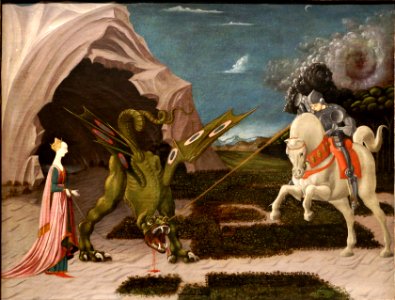 Paolo uccello, san giorgio, la principessa e il drago, 1470 ca. 01 copy