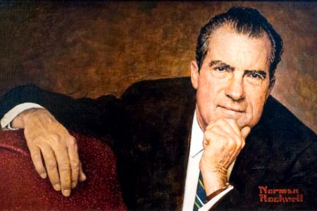 Richard Nixon Portrait. Free illustration for personal and commercial use.