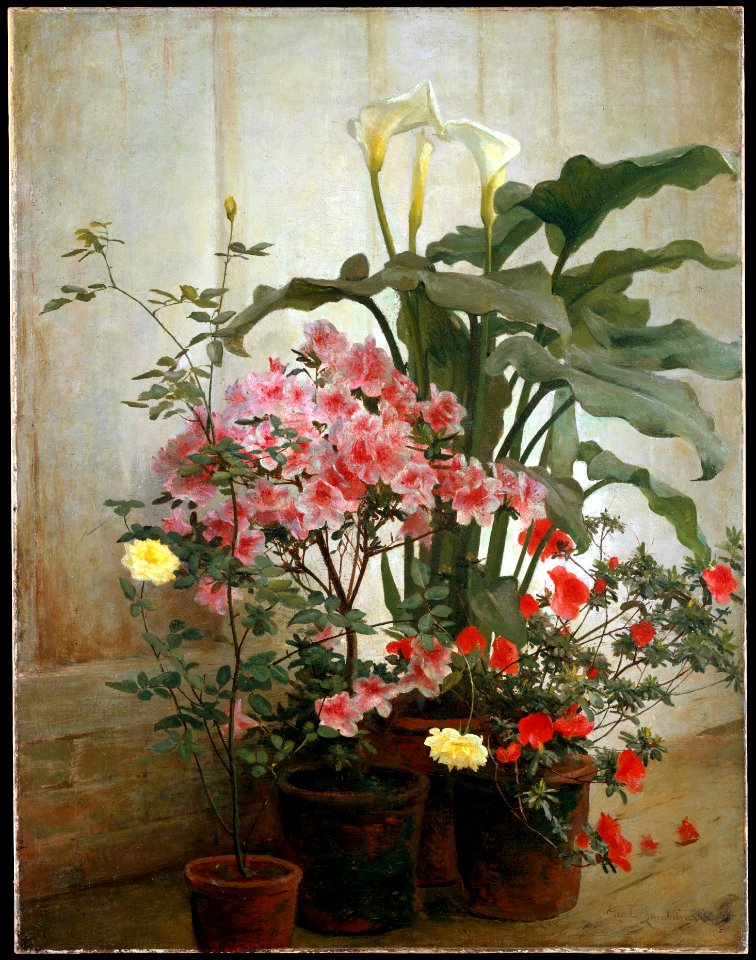 George Cochran Lambdin - Side of a Greenhouse