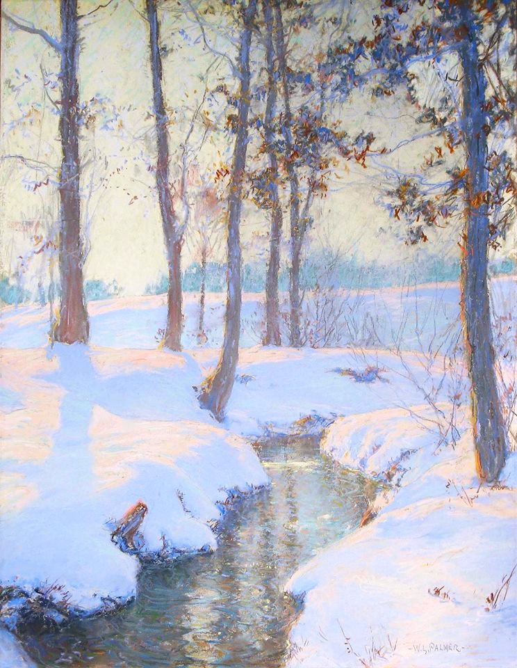 Walter Launt Palmer - The Brook in Winter