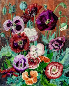 Sir Cedric Morris - Poppies