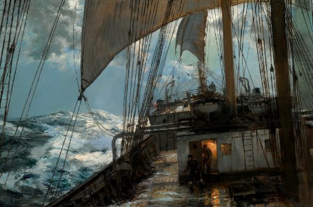 Montague Dawson - A Night at Sea