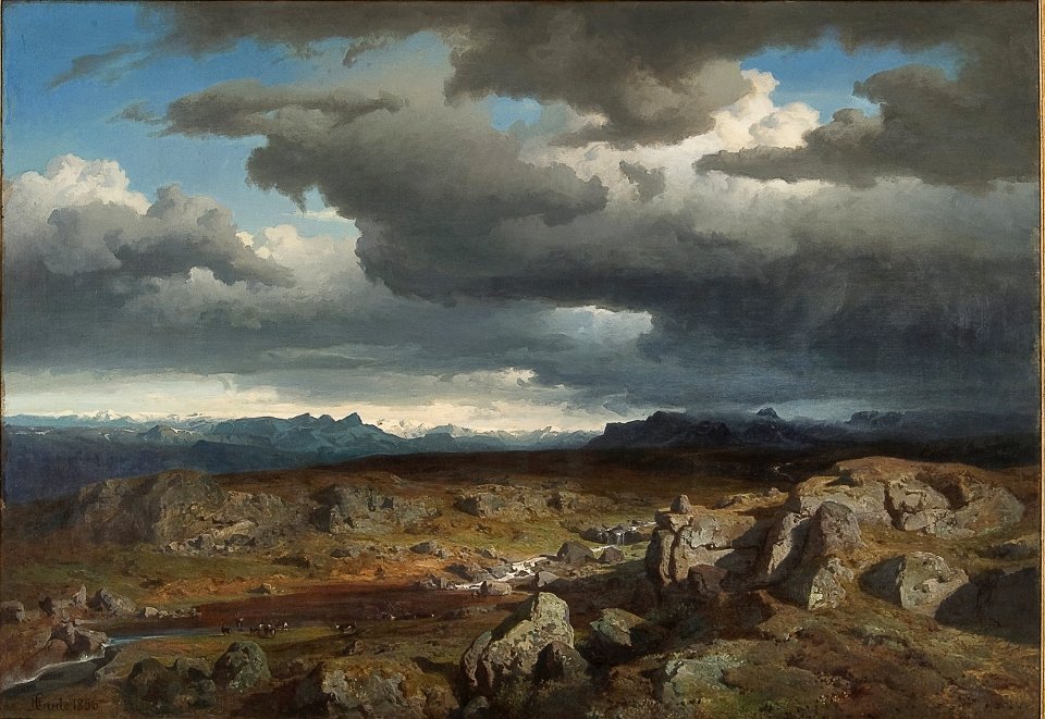 Hans Gude - Norwegian Mountains