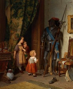 August Friedrich Siegert - Children in the Artist's Studio