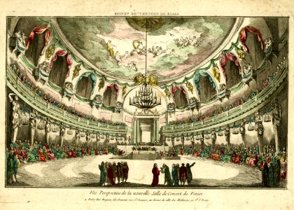 Vue perspective de la nouvelle Salle de Concert de Venise