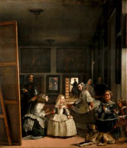 Diego Velázquez (1599–1660), Las meninas, 1656. Free illustration for personal and commercial use.