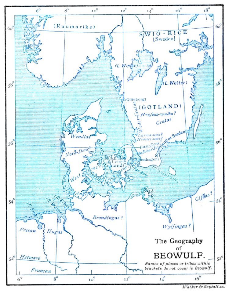 Map of Beowulf