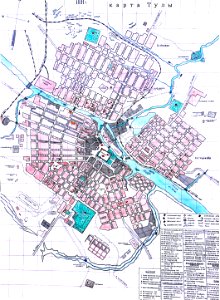 Map of Tula of 1891