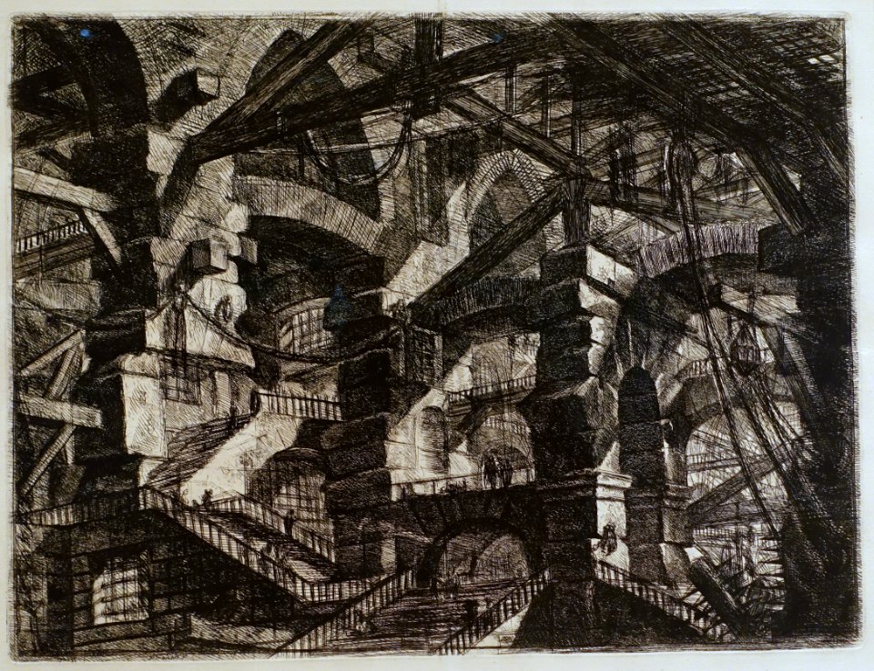 Giovanni Battista Piranesi - Le Carceri d'Invenzione - Second Edition - 1761 - 14 - The Gothic Arch - Museum Berggruen - DSC03800