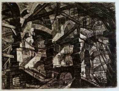 Giovanni Battista Piranesi - Le Carceri d'Invenzione - Second Edition - 1761 - 14 - The Gothic Arch - Museum Berggruen - DSC03800