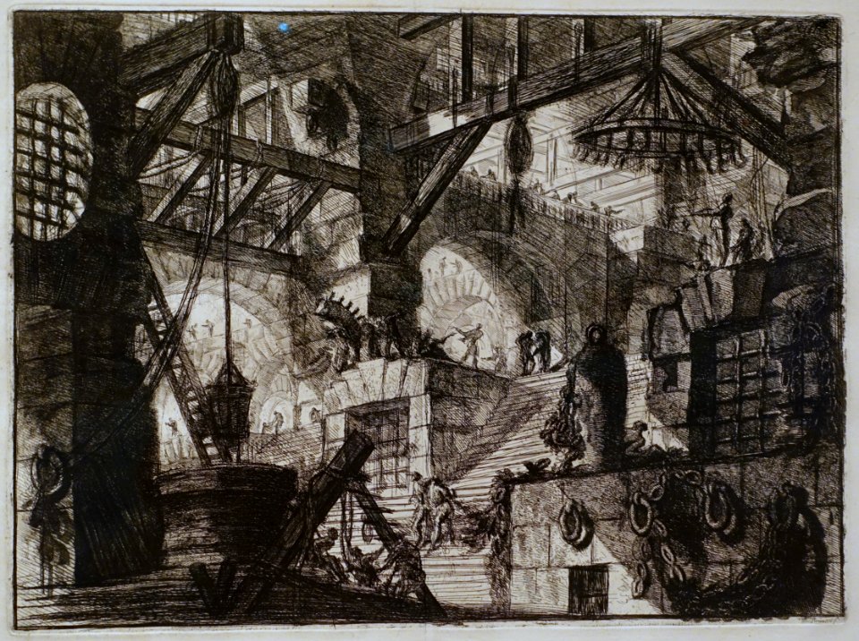 Giovanni Battista Piranesi - Le Carceri d'Invenzione - Second Edition - 1761 - 13 - The Well - Museum Berggruen - DSC03799