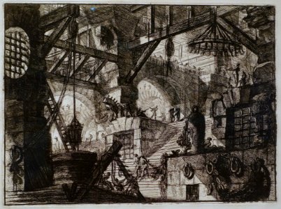 Giovanni Battista Piranesi - Le Carceri d'Invenzione - Second Edition - 1761 - 13 - The Well - Museum Berggruen - DSC03799