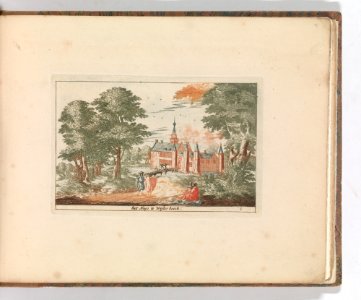 'Het Huys te Westerbeeck' , in- Tooneel Der Voornaamste Nederlands Huizen, En Lust Hoven, Naar T Leven Afgebeeld MET DP-1664-022