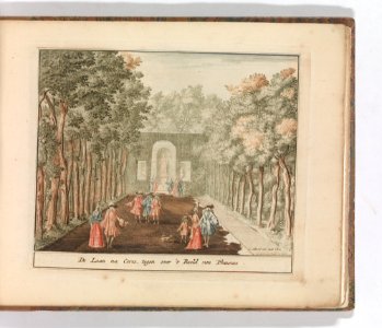 'De Laan na Ceres, tegen over 't Beeld van Phaunus'', in- Tooneel Der Voornaamste Nederlands Huizen, En Lust Hoven, Naar T Leven Afgebeeld MET DP-1664-017