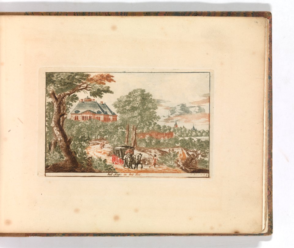 'Het Huys in het Bos', in- Tooneel Der Voornaamste Nederlands Huizen, En Lust Hoven, Naar T Leven Afgebeeld MET DP-1664-019